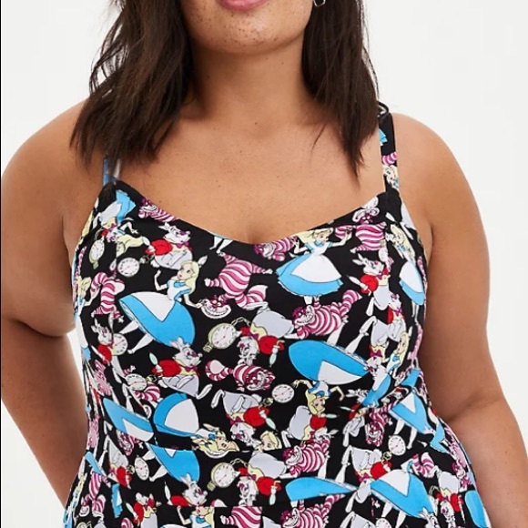 DISNEY ALICE IN WONDERLAND TEA PARTY ROMPER - Picture 2 of 7